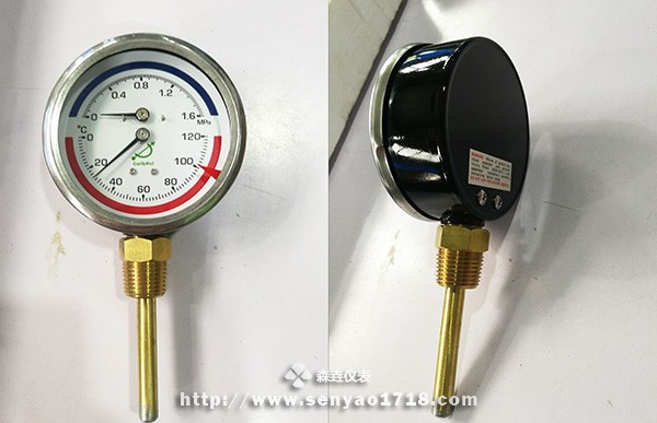 溫度壓力一體表表蒙上的紅三角有什么作用？