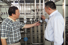 換熱器管道用雙金屬溫度計案例