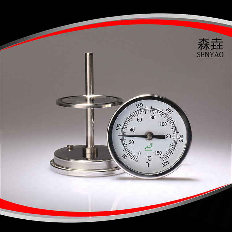 衛生型卡盤雙金屬溫度計 型號:T400CF 衛生型卡盤雙金屬溫度計 型號:T400CF